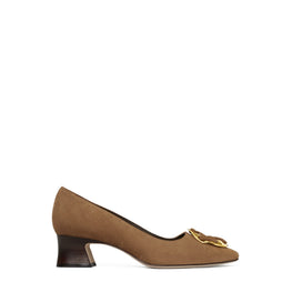 Women Woven Double T Pump 45Mm - Sughero Castoro / Almond Flour