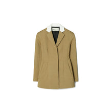 Women Tailored Wool Blazer - Ash Green