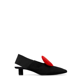 Women 30Mm Slingback Shoe - Perfect Black / Triple Red