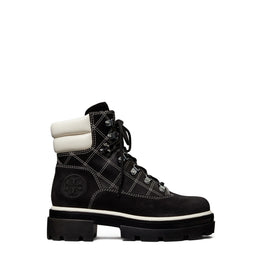 Women Miller Lug Hiker Boot - Black / White