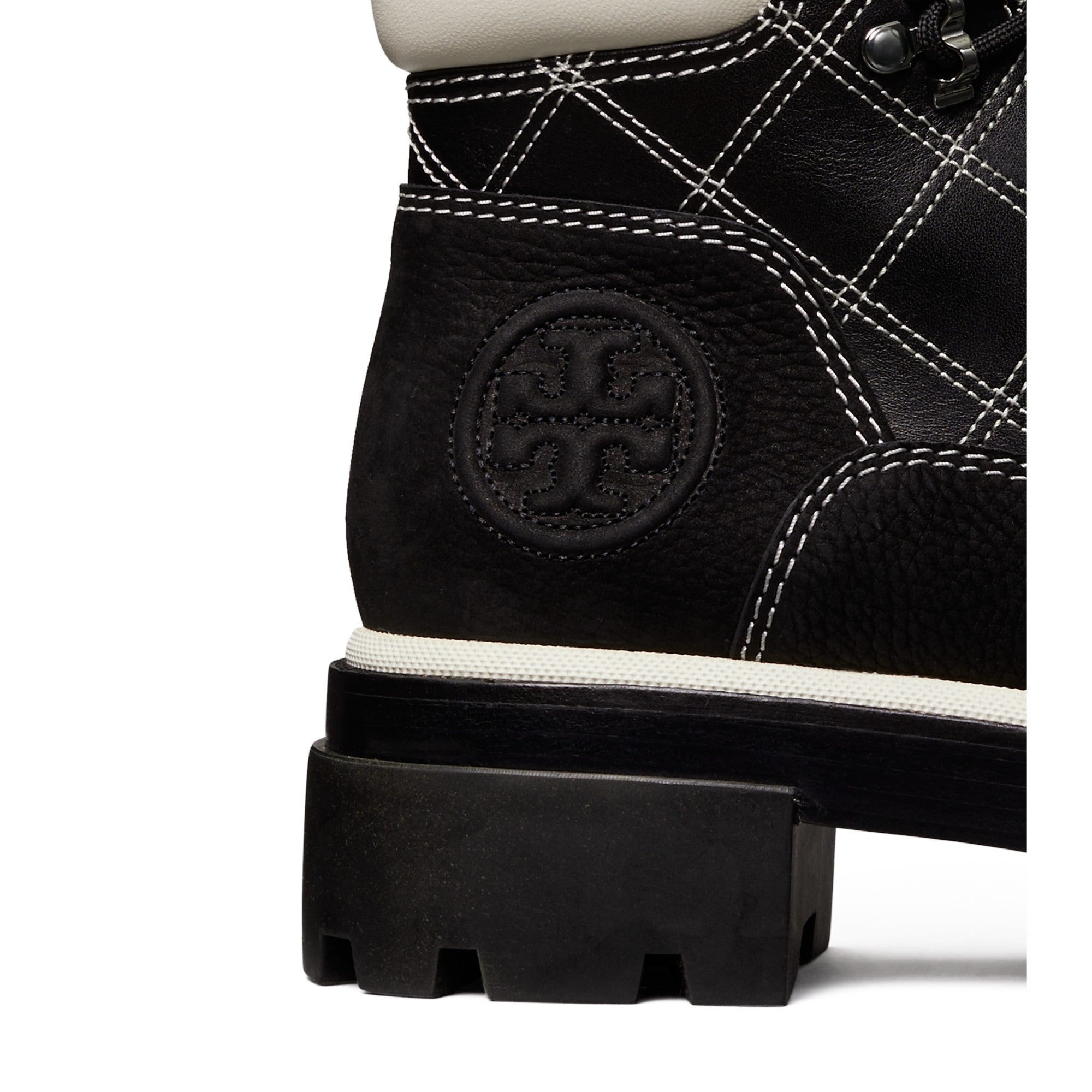 Women Miller Lug Hiker Boot - Black / White