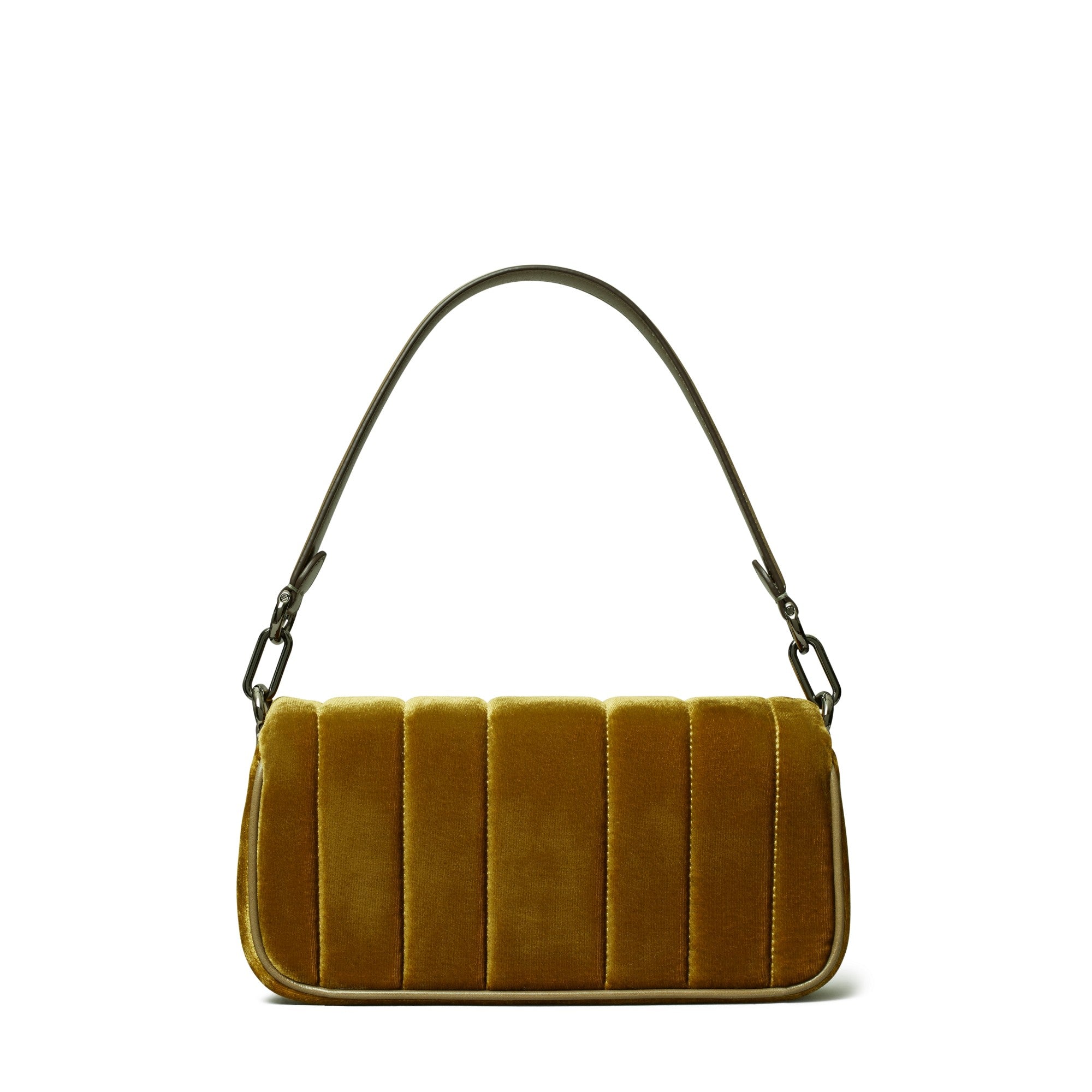 Women Kira Velvet Small Flap Shoulder Bag - Pumpkin Seed