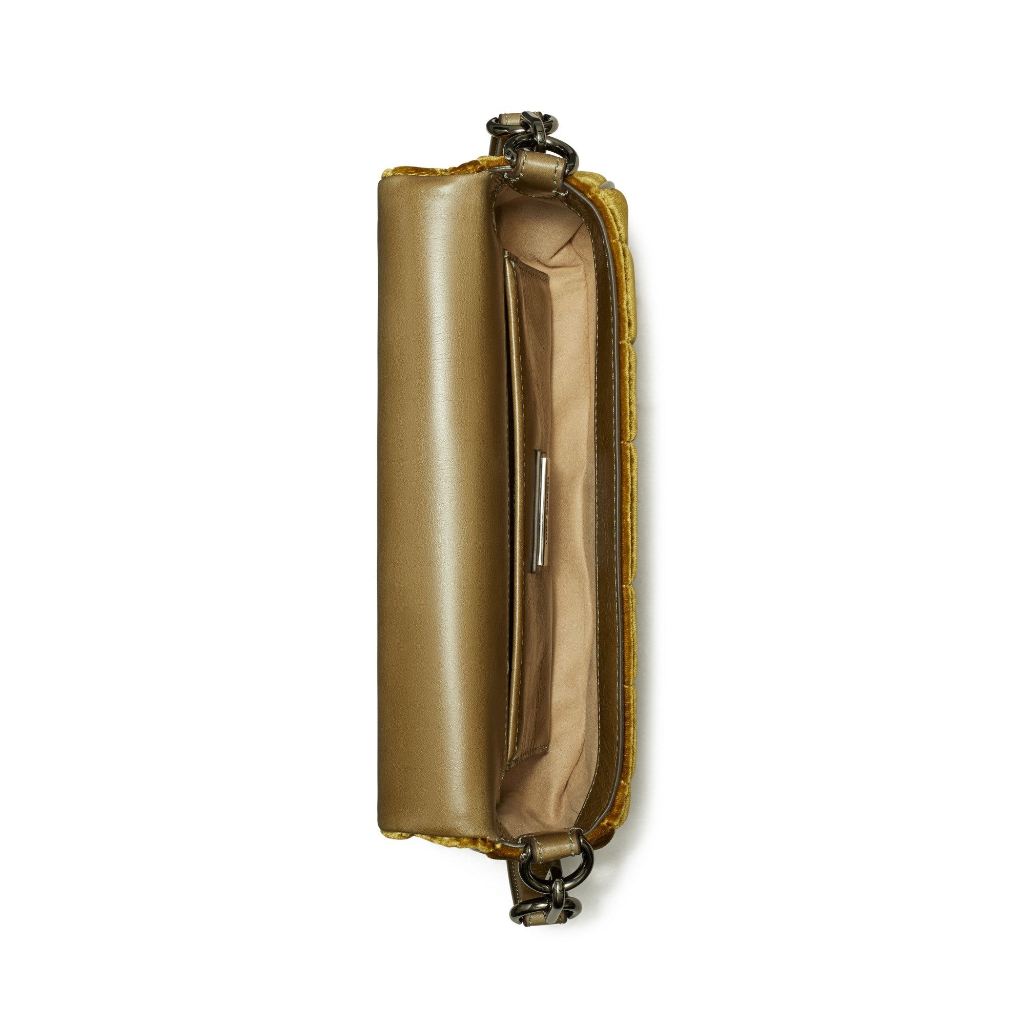 Women Kira Velvet Small Flap Shoulder Bag - Pumpkin Seed