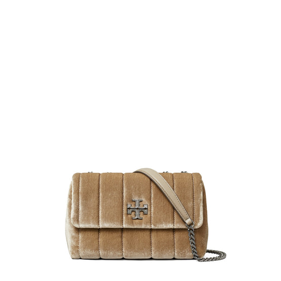 Women Kira Velvet Small Convertible Shoulder Bag - Classic Taupe