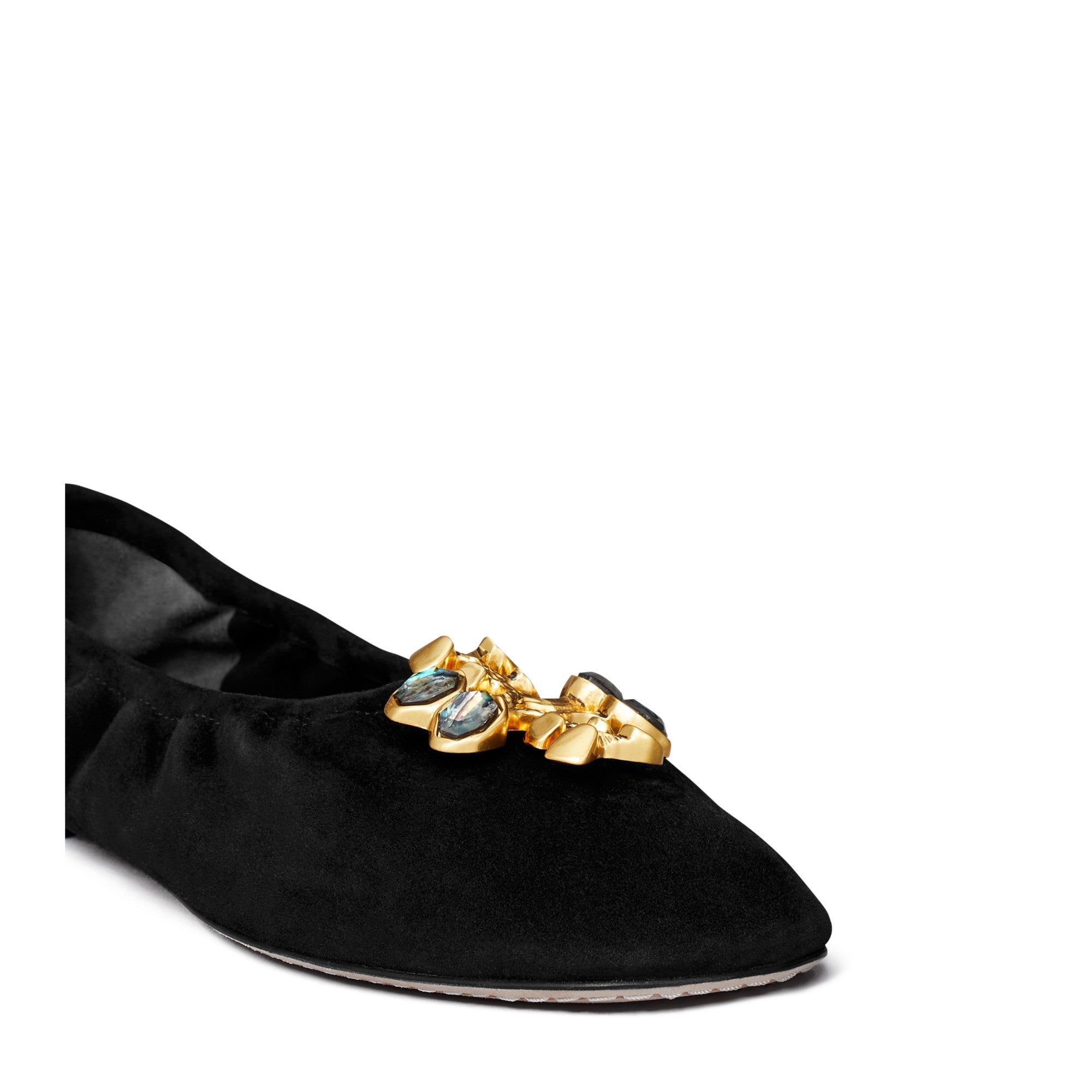 Women Brutalist Ankle Chain Ballet - Perfect Black