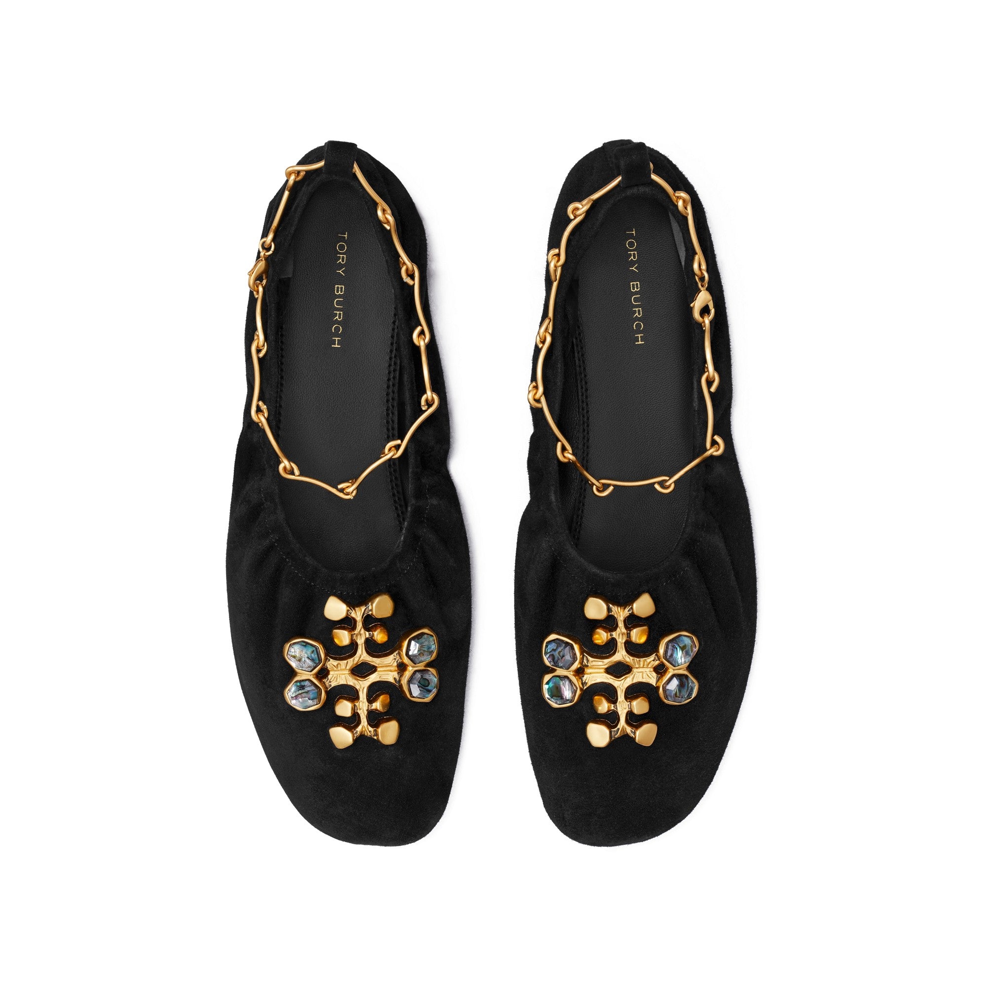 Women Brutalist Ankle Chain Ballet - Perfect Black