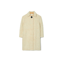 Women Brushed Double-Faced Wool Coat - Oatmeal / Apricot
