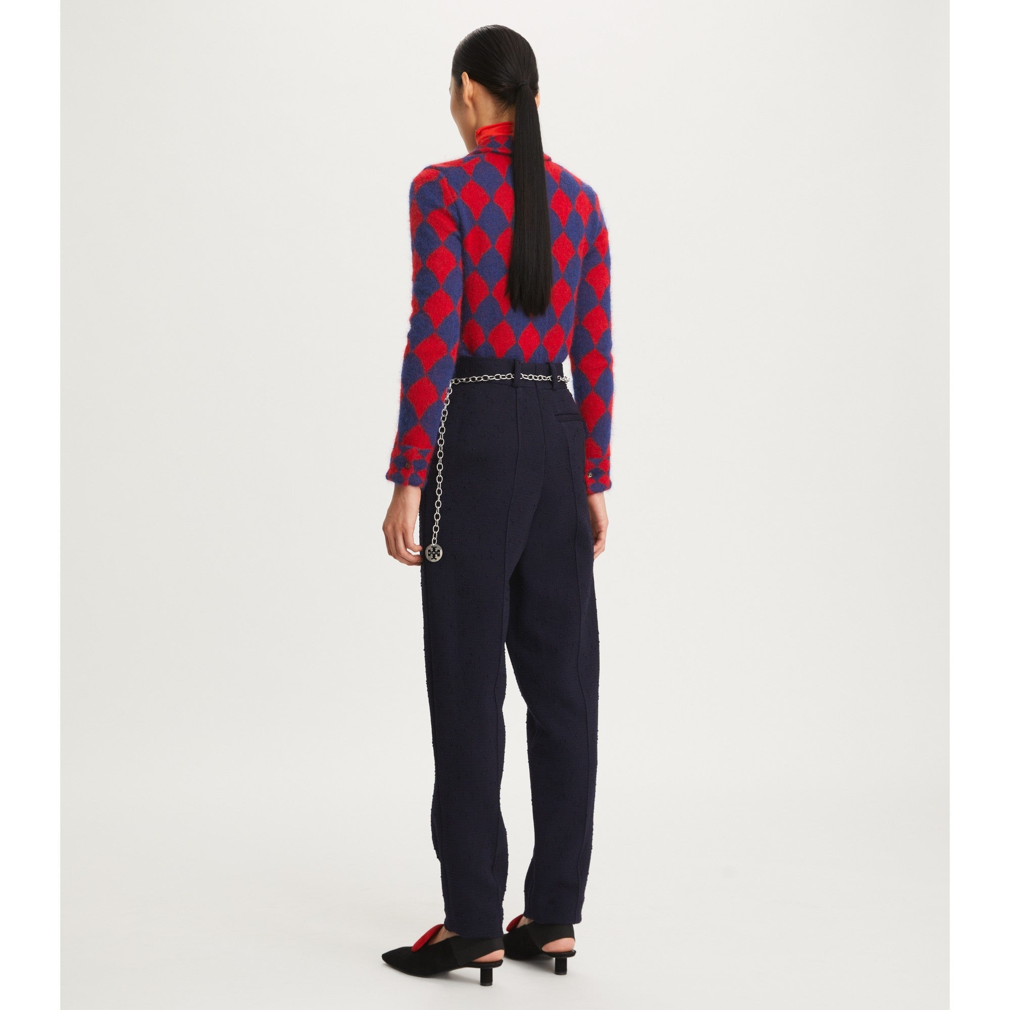 Women Wool Pant - Medium Navy