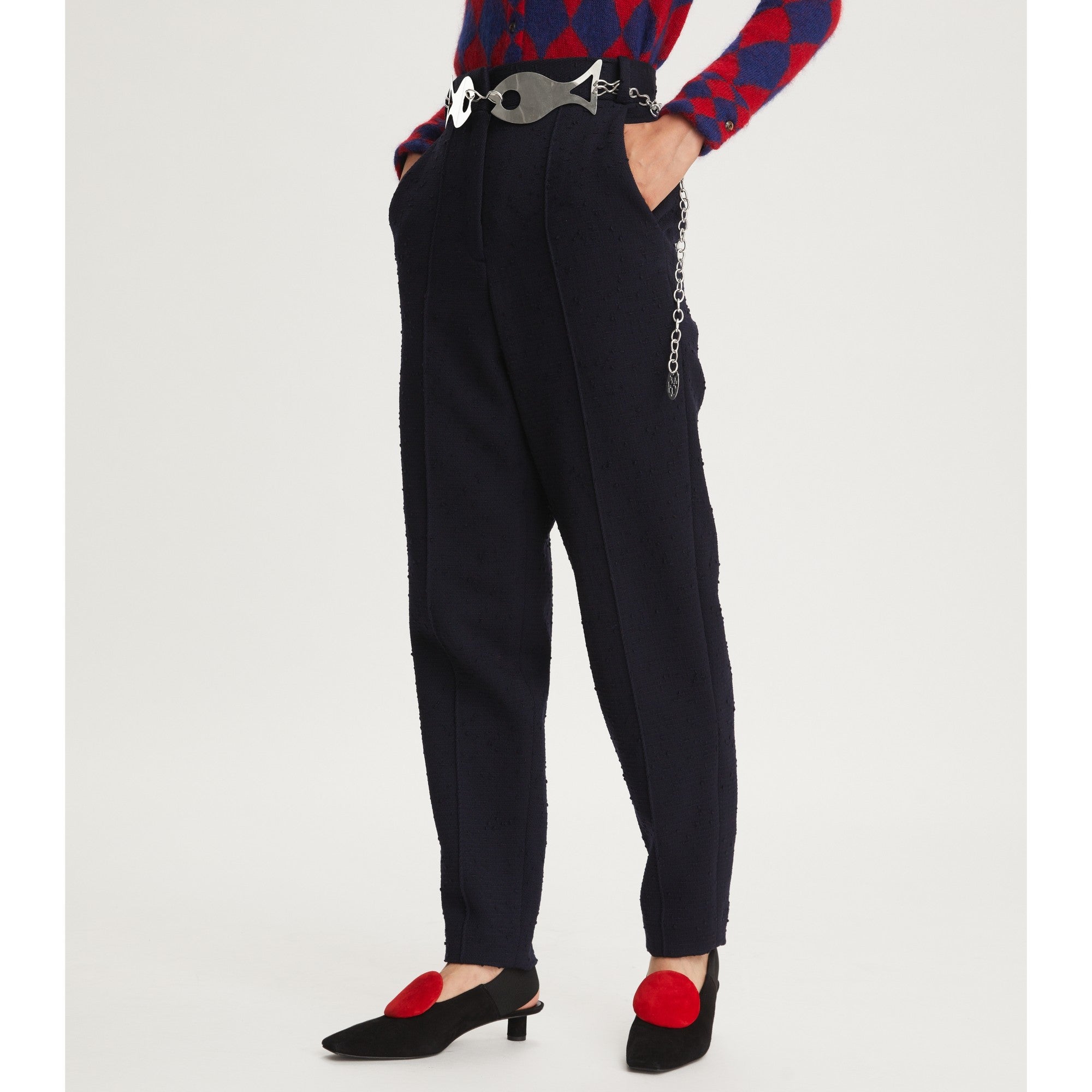 Women Wool Pant - Medium Navy