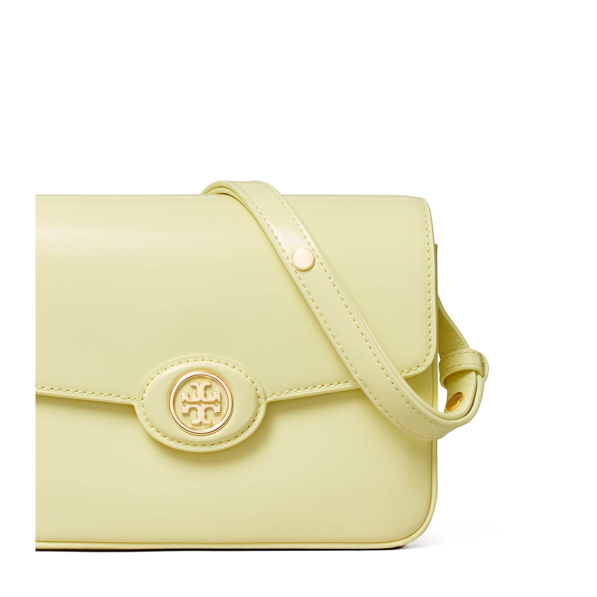 Women Robinson Spazzolato Convertible Shoulder Bag - Lemon