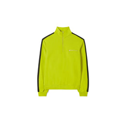 Women Knit Quarter Zip - Bright Lime