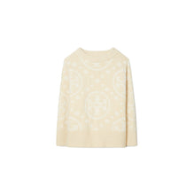 Women Merino Felted T-Monogram Sweater - Cream T Monogram Jumbo Sport