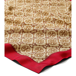 Women T Monogram Reva The Rabbit Neckerchief - Rambutan