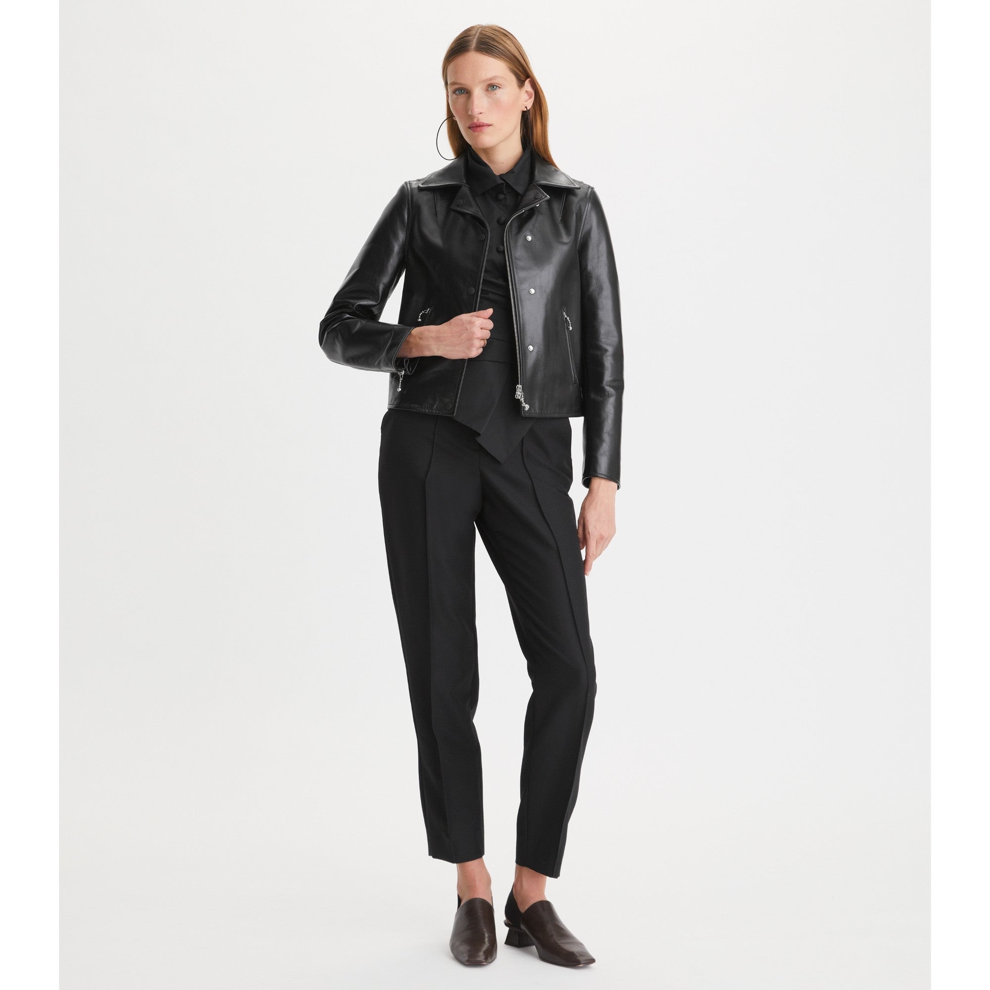 Women Leather Jacket - Black