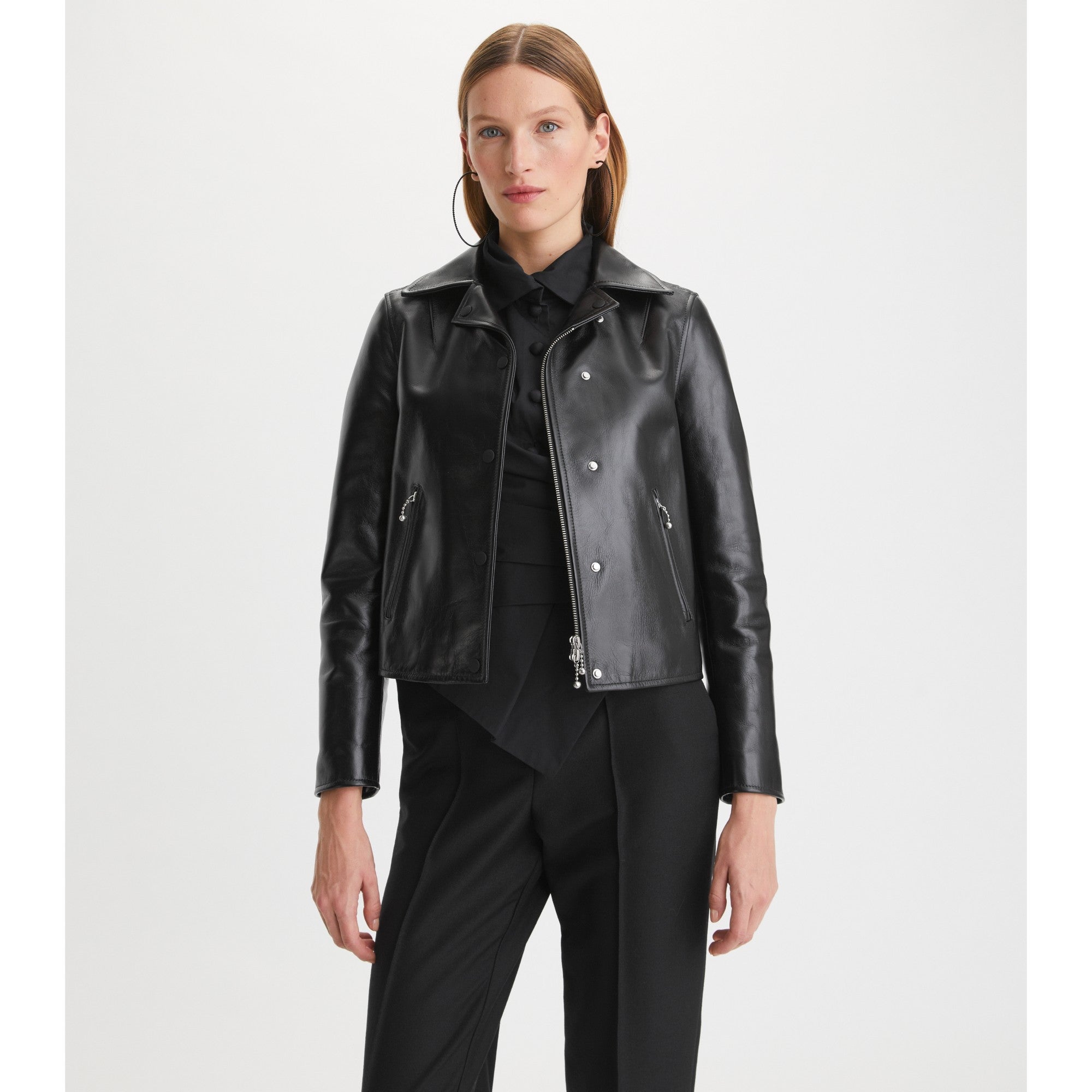 Women Leather Jacket - Black