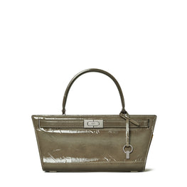 Women Lee Radziwill Patent Cat Eye Bag - Smoke Gray