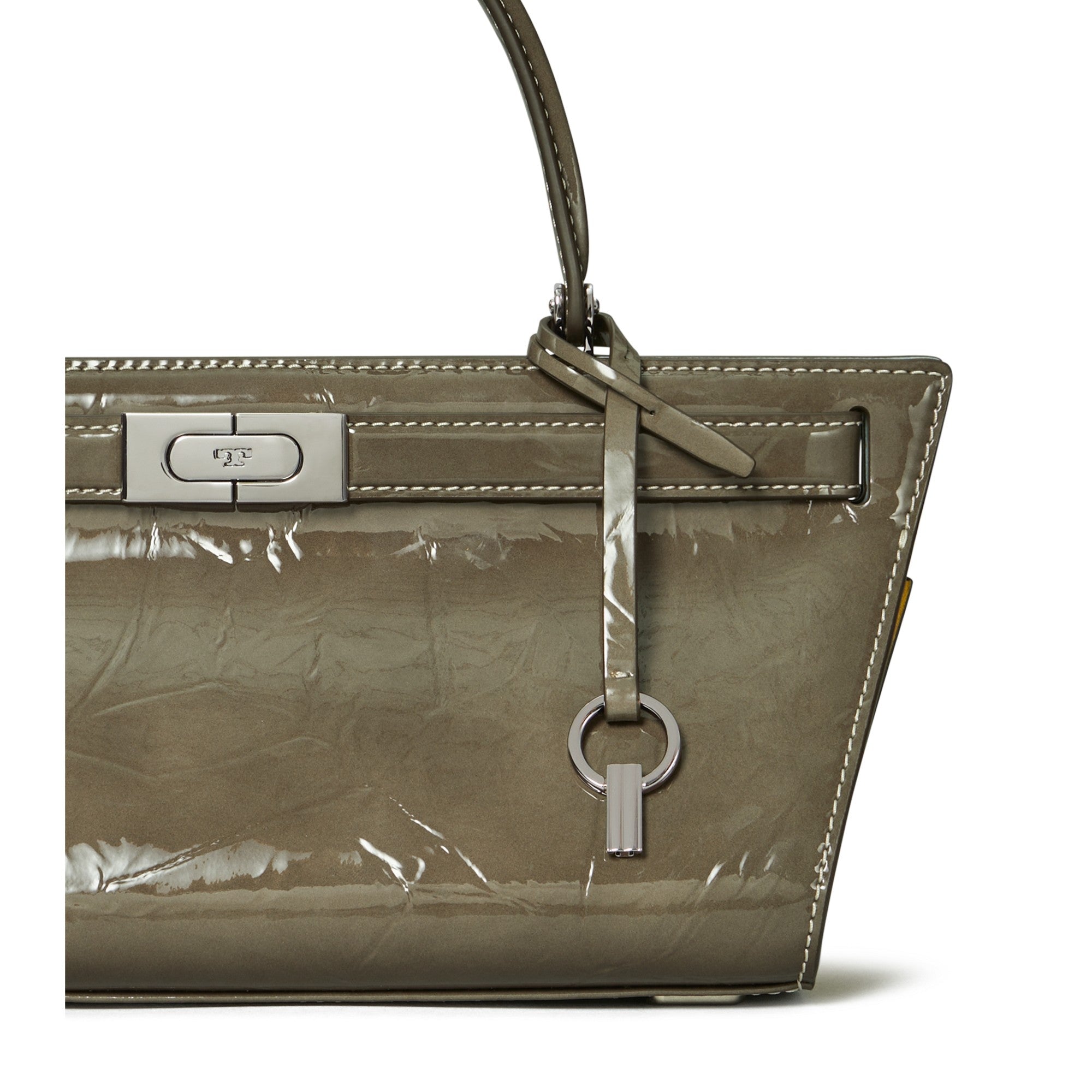 Women Lee Radziwill Patent Cat Eye Bag - Smoke Gray