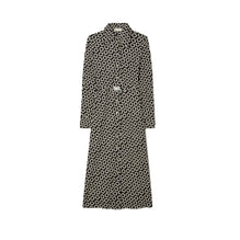 Women Flower Jersey Knit Polo Dress - Black Multi