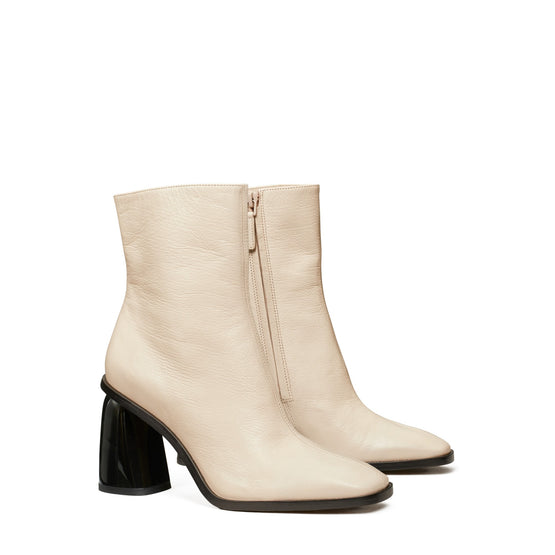 Women Sculpted Heel Ankle Boot 98Mm - New Cream