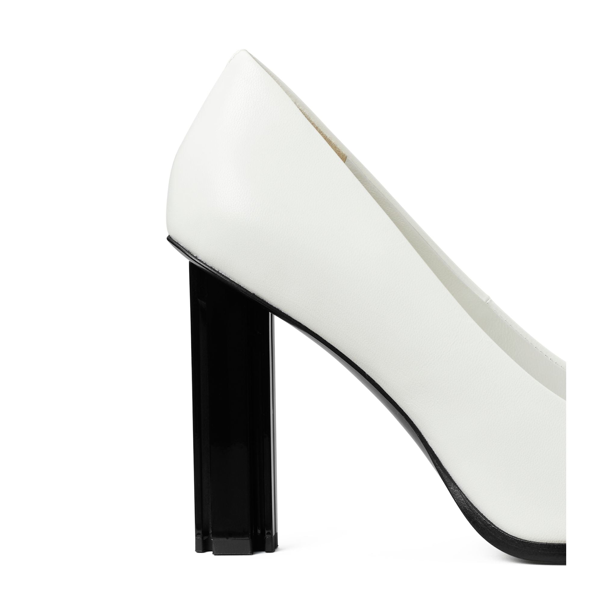 Women T Stamp Pump 100Mm - Gardenia / Perfect Black