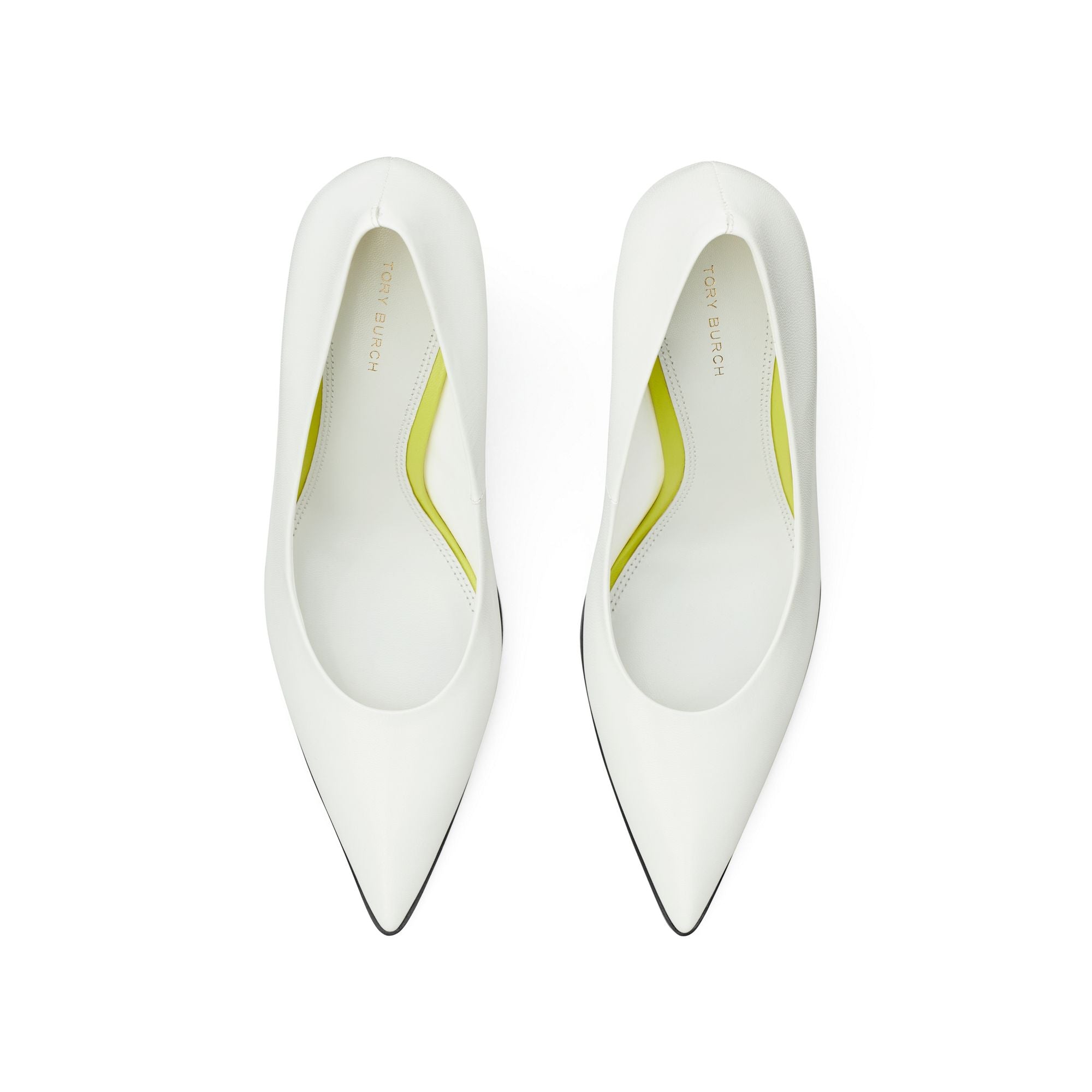 Women T Stamp Pump 100Mm - Gardenia / Perfect Black