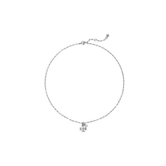 Women Thin Roxanne Pendant Necklace - Tory Silver / Cream