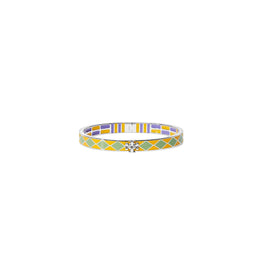 Women Kira Enamel 7Mm Bracelet - Tory Silver / Freesia / Foliage