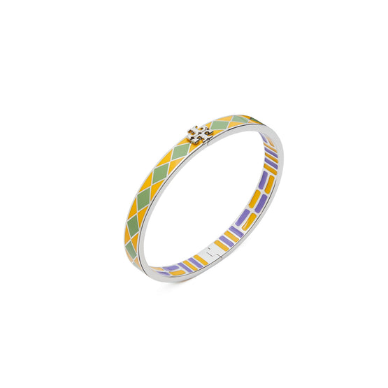 Women Kira Enamel 7Mm Bracelet - Tory Silver / Freesia / Foliage