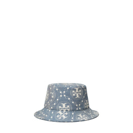 Women Short Brim T Monogram Bucket Hat - Blue