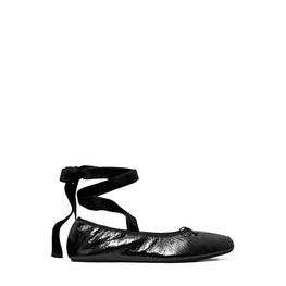 Women Ankle Wrap Ballerina - Perfect Black
