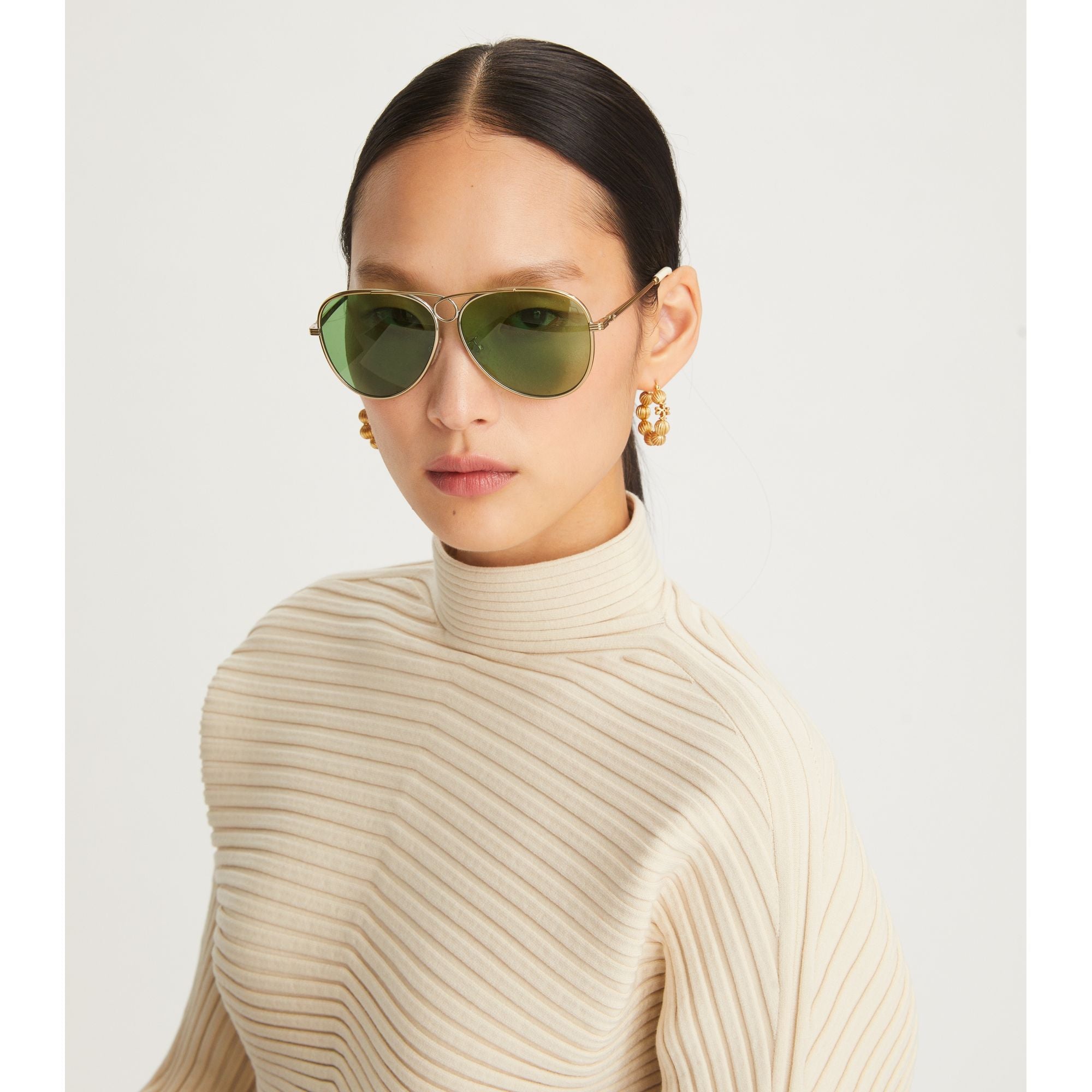 Women Gloria Pilot - Tory Gold/Solid Dark Green