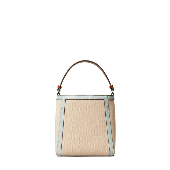 Women Mcgraw Canvas Small Bucket Bag - Natural / Sea Bubble