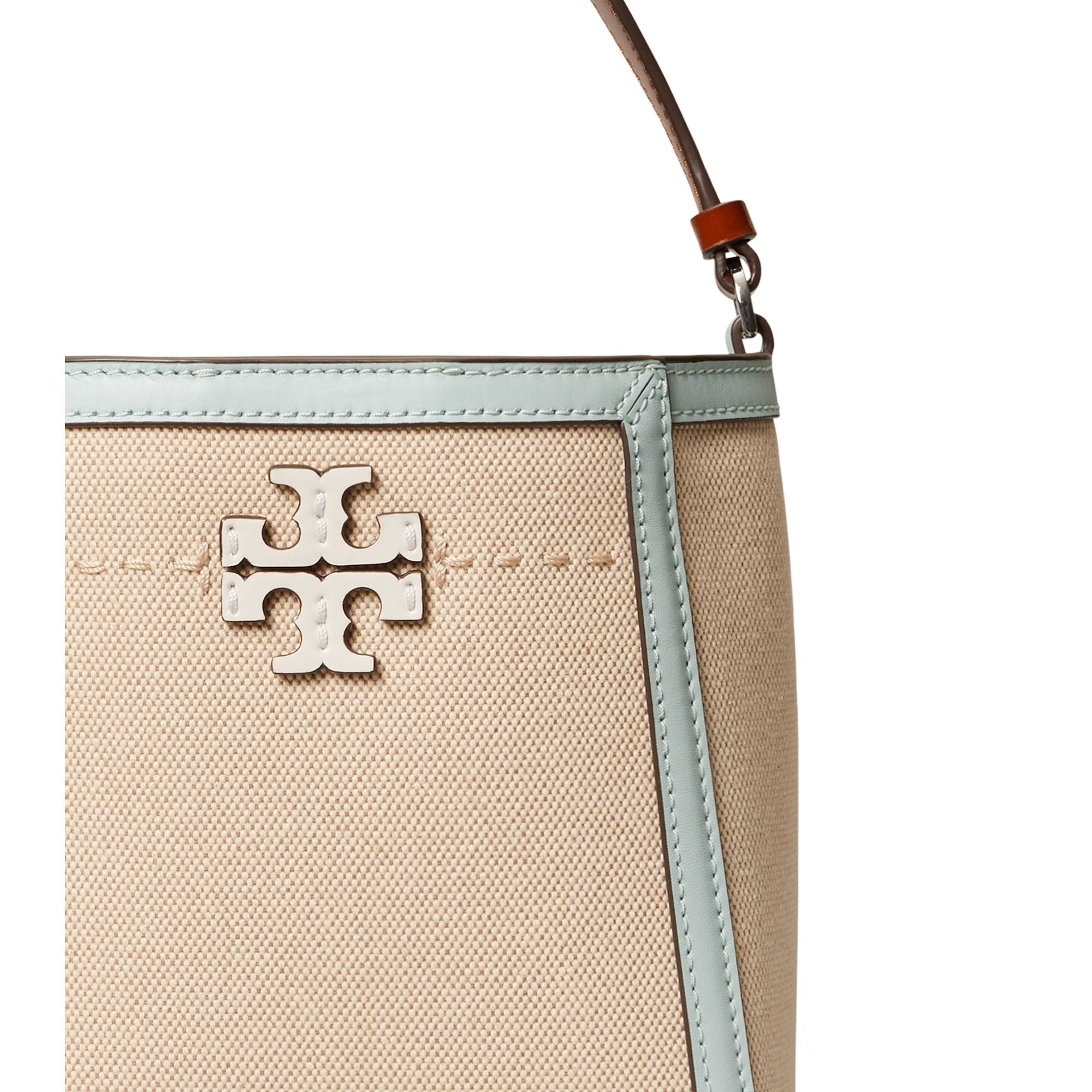 Women Mcgraw Canvas Small Bucket Bag - Natural / Sea Bubble