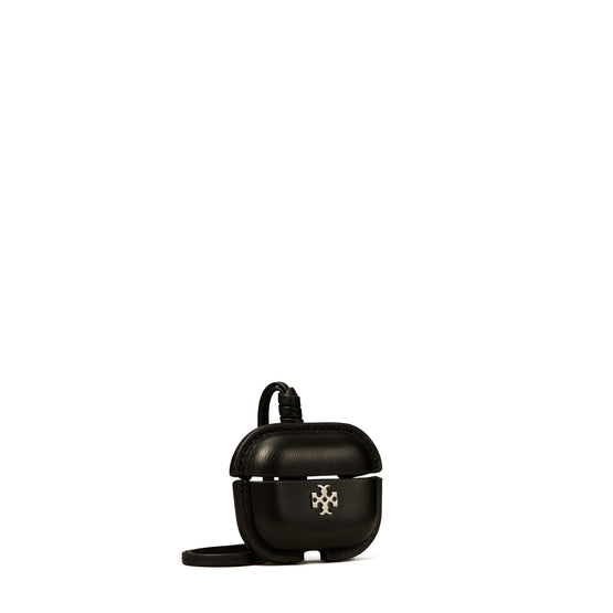 Women Leather Airpods Case - Black