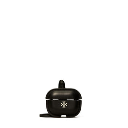 Women Leather Airpods Case - Black