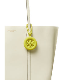 Women Puffed Up Logo Key Fob - Lime