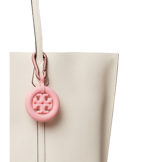 Women Puffed Up Logo Key Fob - Pink Blush