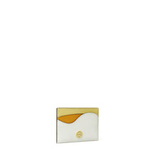 Women Robinson Spazzolato Color-Block Card Case - Optic White / Carambola