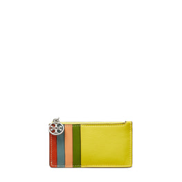 Women Miller Color-Block Top-Zip Card Case - Calendula