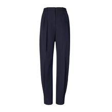 Women Wool Twill Pant - Medium Navy