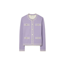Women Kendra Cardigan - Crisp Lavender / New Ivory