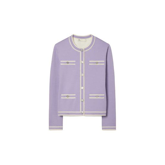 Women Kendra Cardigan - Crisp Lavender / New Ivory