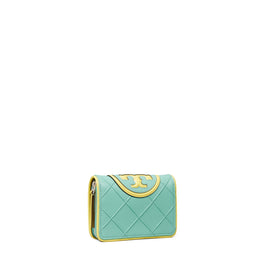 Women Fleming Soft Patent Border Bi-Fold Wallet - Thermal Spring