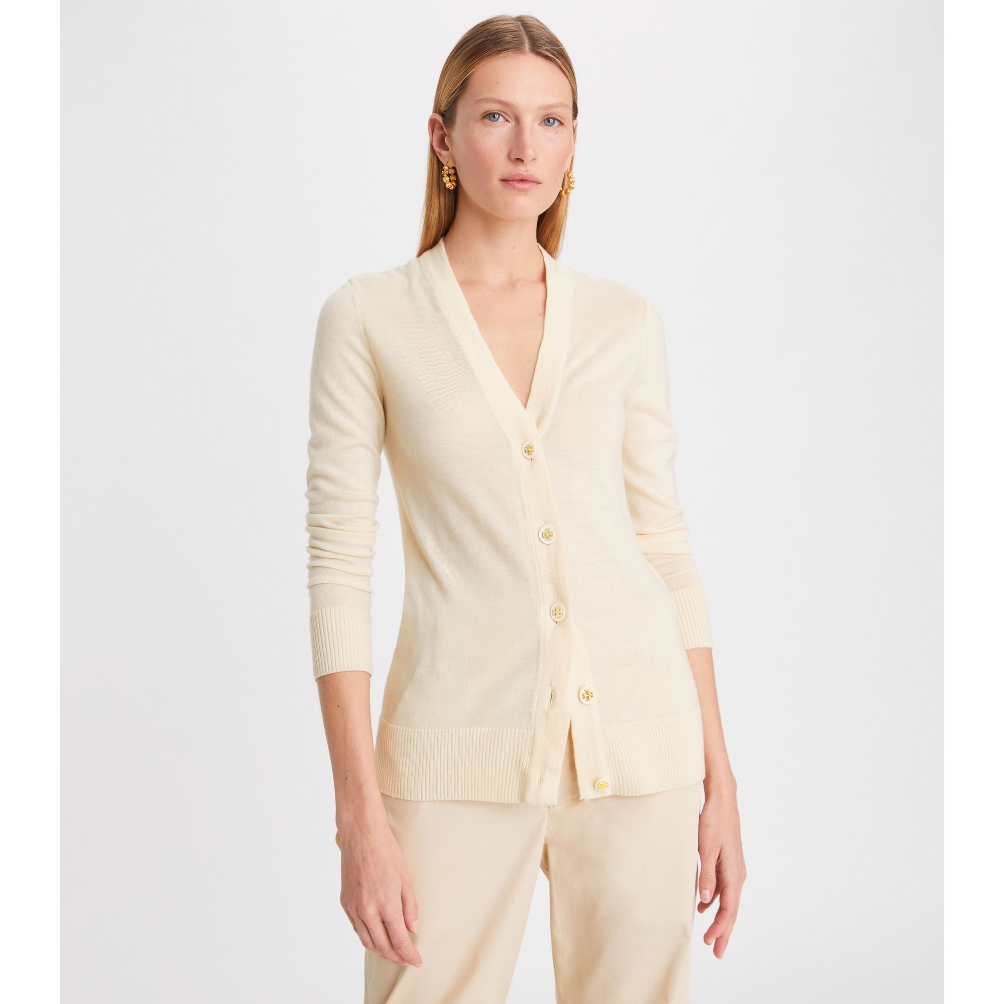 Women Simone Cardigan - New Ivory