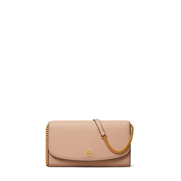 Women Robinson Pebbled Chain Wallet - Goan Sand