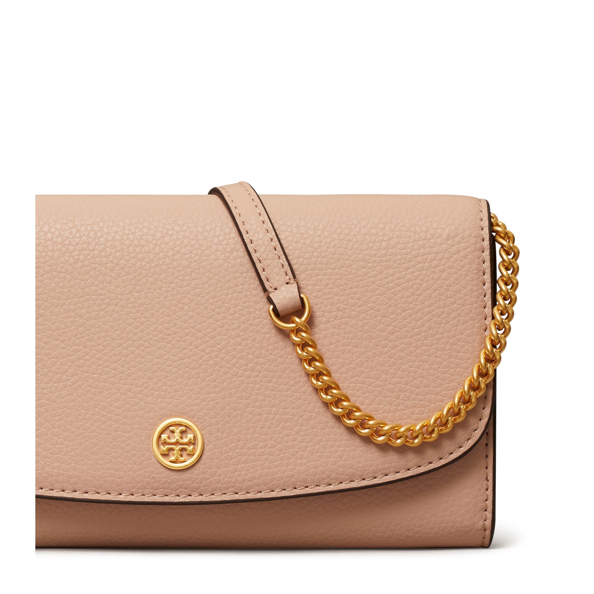 Women Robinson Pebbled Chain Wallet - Goan Sand