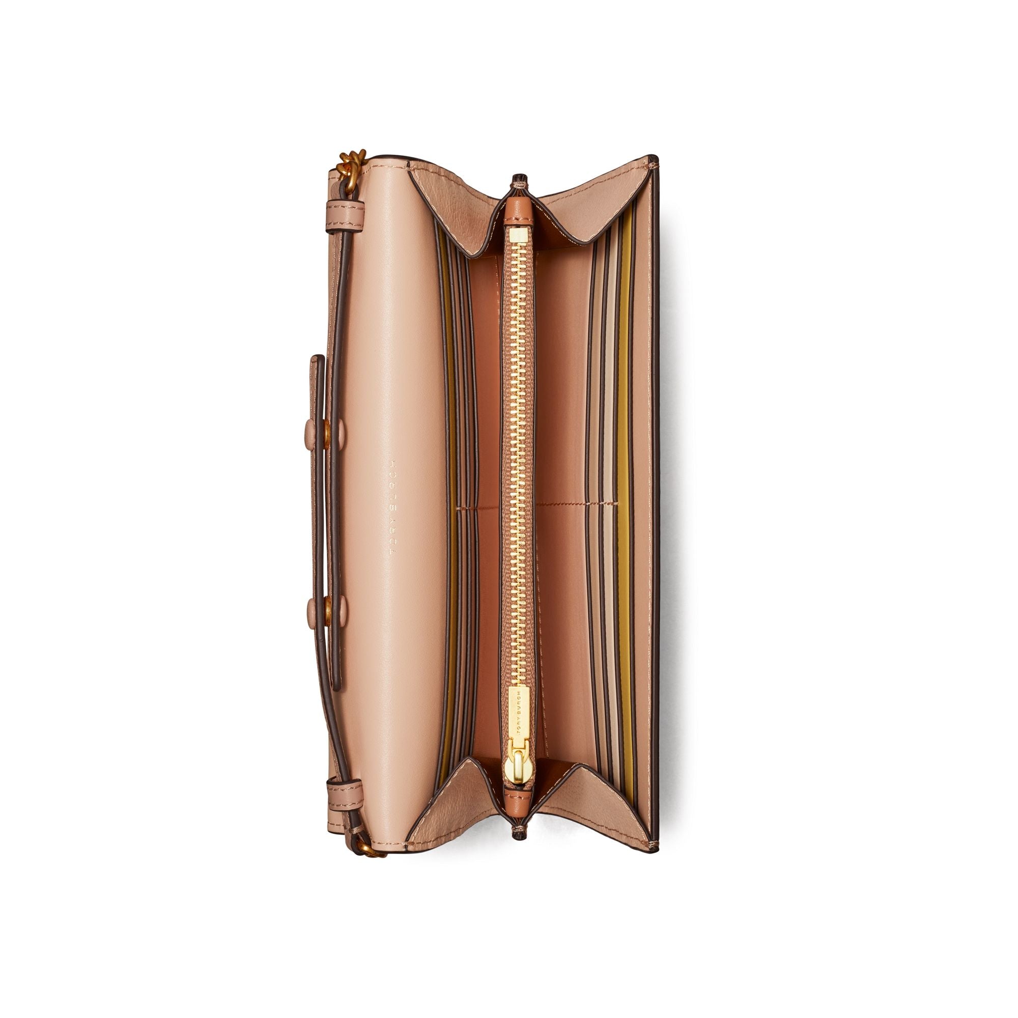 Women Robinson Pebbled Chain Wallet - Goan Sand