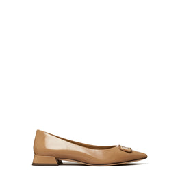 Women Georgia Pointed Toe Flat C-Width - Almond Flour