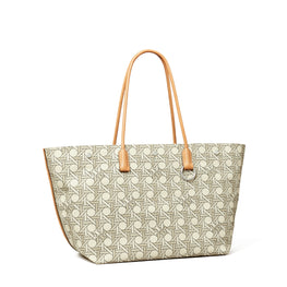 Women Canvas Basketweave Tote - New Ivory Basketweave