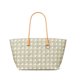 Women Canvas Basketweave Tote - New Ivory Basketweave